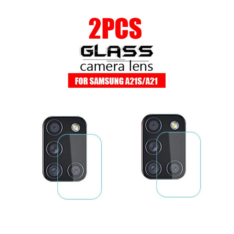 2PCS A21S Back Camera Lens Protective Glass on For Samsung Galaxy Tempered A21 S A217 lens screen Film | Мобильные телефоны и