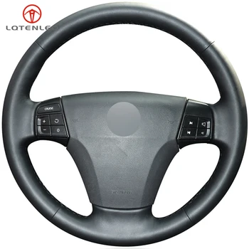 LQTENLEO Black Artificial Leather Hand-stitched Car Steering Wheel Cover For Volvo S40 2004-2012 V50 2005-2011 C30 2010-2013 
LQTENLEO Black Artificial Leather Hand-stitched Car Steering Wheel Cover For Volvo S40 2004-2012 V50 2005-2011 C30 2010-2013