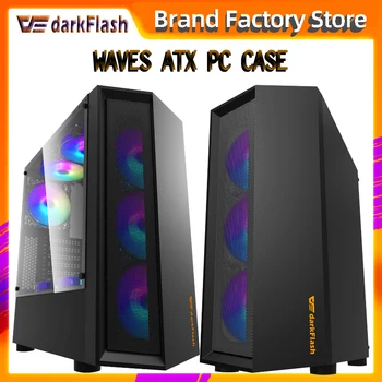 Darkflash ATX desktop computer case DIY Dustproof mute gaming Transparen Tempered glass gabinete pc case gamer Mid Tower Chassis
Darkflash ATX desktop computer case DIY Dustproof mute gaming Transparen Tempered glass gabinete pc case gamer Mid Tower Chassis