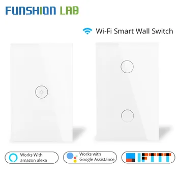 Wifi Smart Wall Touch Switch Glass Panel US Standard APP Remote Control Works with Amazon Alexa Google Home
Wifi Smart Wall Touch Switch Glass Panel US Standard APP Remote Control Works with Amazon Alexa Google Home