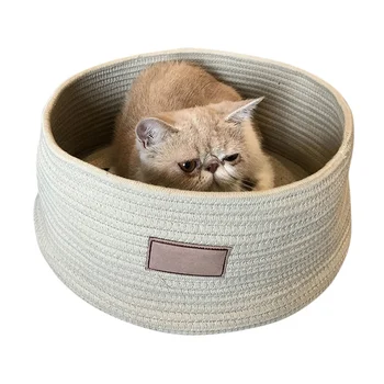 New Arrival Cotton Rope Knitting Pet Kennel Cat Anti-scratch Kennel Bed Cat Sleeping Bags Pet Bed Pet Mat Scratching Board House
New Arrival Cotton Rope Knitting Pet Kennel Cat Anti-scratch Kennel Bed Cat Sleeping Bags Pet Bed Pet Mat Scratching Board House
