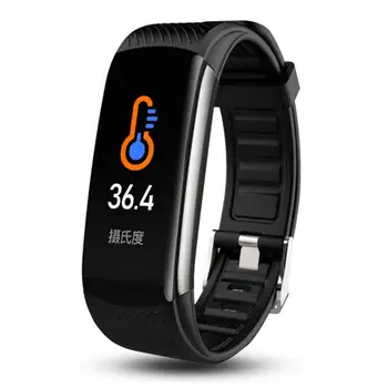 C6T Thermometer Smart Bracelet IP67 Waterproof Smart Bracelet Heart Rate Blood Pressure Sleep Monitoring Bluetooth Exercise Step
C6T Thermometer Smart Bracelet IP67 Waterproof Smart Bracelet Heart Rate Blood Pressure Sleep Monitoring Bluetooth Exercise Step