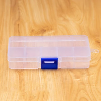 Transparent Plastic Rectangle 10 Storage Box Earring Ring Jewelry Bin Bead Case Container for Buttons Nail Art Containers Case
Transparent Plastic Rectangle 10 Storage Box Earring Ring Jewelry Bin Bead Case Container for Buttons Nail Art Containers Case