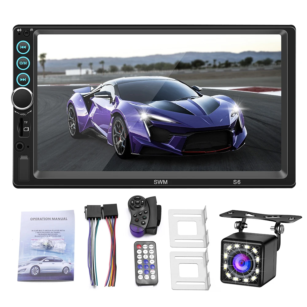 Car MP5 Player 7 Inch 2 Din FM Radio Stereo Player Bluetooth Autoradio Android IOS Mirror Link Auto In-dash with Reverse Camera
Car MP5 Player 7 Inch 2 Din FM Radio Stereo Player Bluetooth Autoradio Android IOS Mirror Link Auto In-dash with Reverse Camera