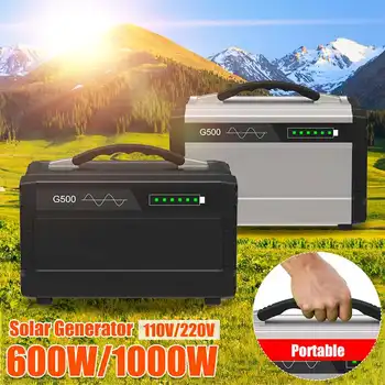 600W/1000W 110v/220v Home Portable Solar Inverter Generator Energy Storage Camping Power Generator Station UPS Pure Sine Wave
600W/1000W 110v/220v Home Portable Solar Inverter Generator Energy Storage Camping Power Generator Station UPS Pure Sine Wave