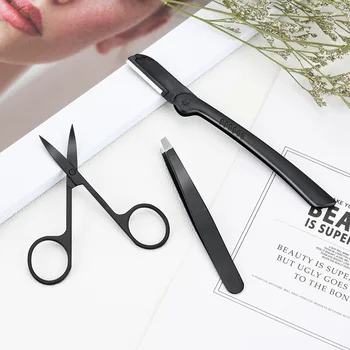 Black Eyebrow Tweezer Flat Tip Tweezers Curved Scissors For Nose Eyelash Eyebrow Hair Removal Tools Stainless Steel Makeup Tools
Black Eyebrow Tweezer Flat Tip Tweezers Curved Scissors For Nose Eyelash Eyebrow Hair Removal Tools Stainless Steel Makeup Tools