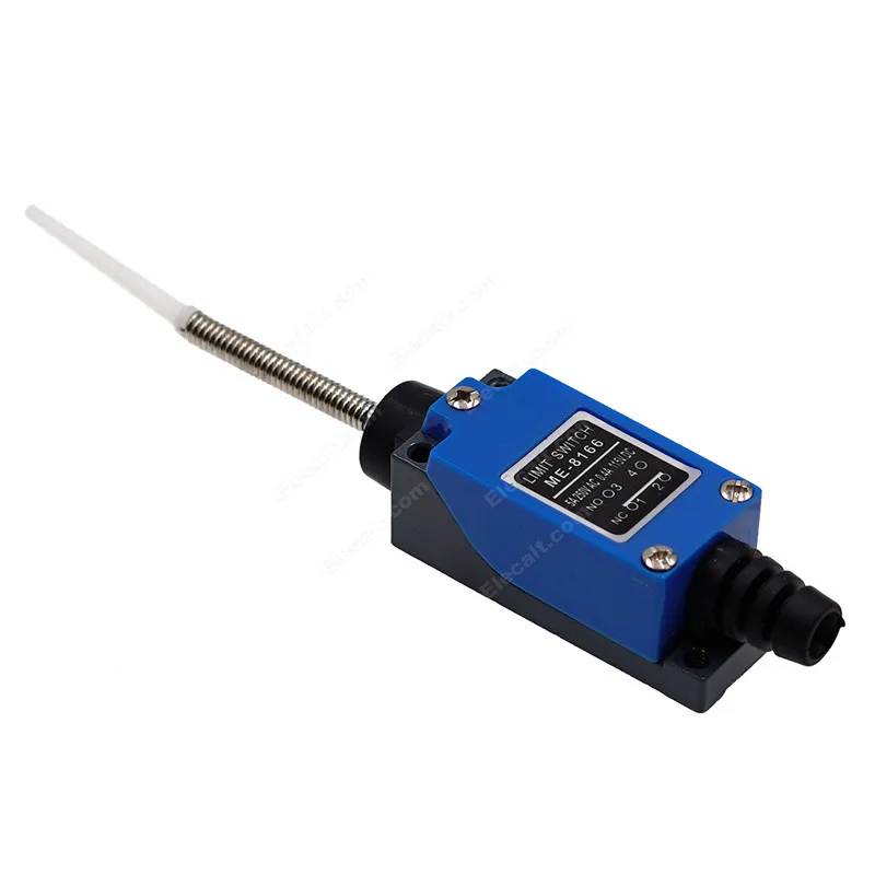 ME-8166 Flexible Rod Coil Spring Actuator Momentary Mini Limit Switch Momentary 5A/250VAC 
ME-8166 Flexible Rod Coil Spring Actuator Momentary Mini Limit Switch Momentary 5A/250VAC