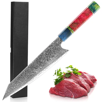 KHTO Japanese Damascus Chef Knife 8inch Cleaver Nakiri Knife 67 Layers VG 10 Damascus Steel Kitchen Knife Solidified Wood Handle
KHTO Japanese Damascus Chef Knife 8inch Cleaver Nakiri Knife 67 Layers VG 10 Damascus Steel Kitchen Knife Solidified Wood Handle