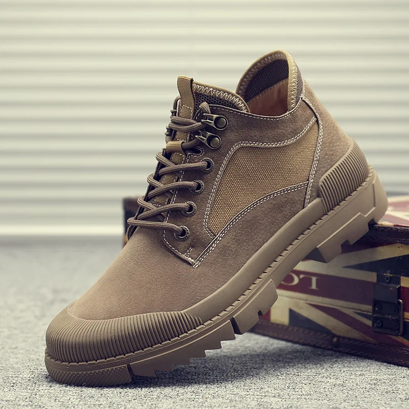 Martin Boots Winter New Style High Shoes Desert Worker Boot British Style Trend Versatile Snow Boots Combat Boots MEN'S Short Bo 
Martin Boots Winter New Style High Shoes Desert Worker Boot British Style Trend Versatile Snow Boots Combat Boots MEN'S Short Bo