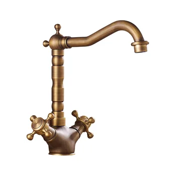 Antique Brushed Bathroom Basin Faucet Classical Double-handle Mixer Taps European-style Single-hole Short Spiral Household Tap
Antique Brushed Bathroom Basin Faucet Classical Double-handle Mixer Taps European-style Single-hole Short Spiral Household Tap