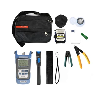 10PCS Fiber Optic FTTH Tool Kit with FC-6S Fiber Cleaver and Optical Power Meter 10MW Visual Fault Locator Wire stripper CFS-2
10PCS Fiber Optic FTTH Tool Kit with FC-6S Fiber Cleaver and Optical Power Meter 10MW Visual Fault Locator Wire stripper CFS-2