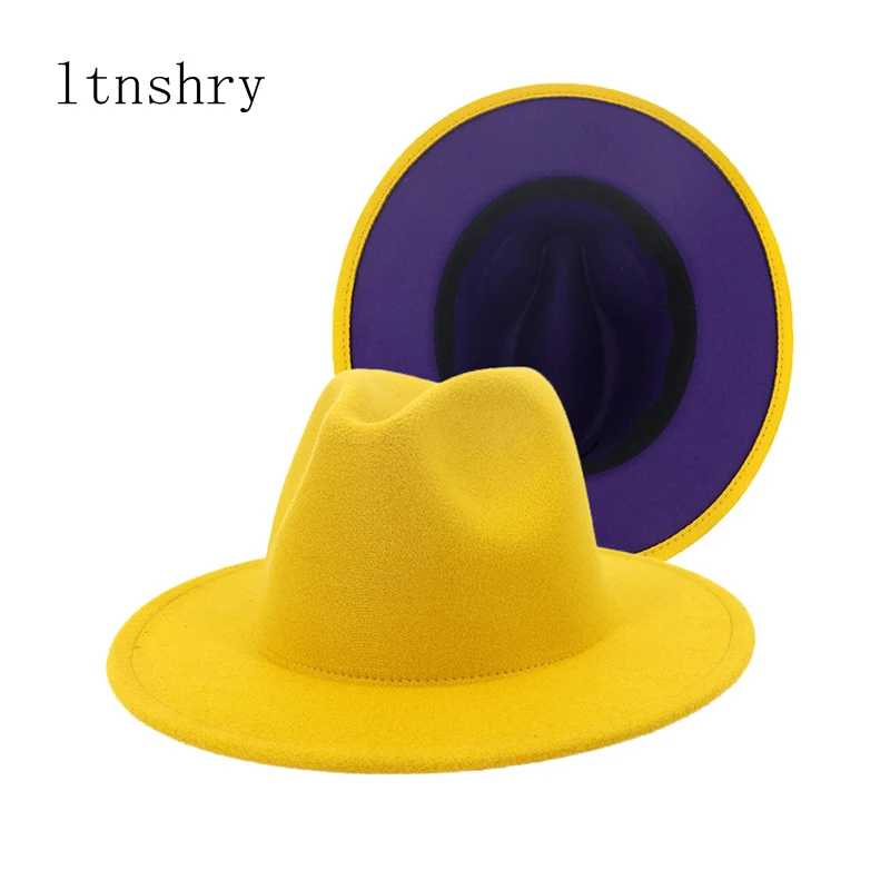 2020 new Black Red Patchwork Wool Felt Jazz Fedora Hats Buckle Decor Women Unisex Wide Brim Panama Party Trilby Cowboy Cap
2020 new Black Red Patchwork Wool Felt Jazz Fedora Hats Buckle Decor Women Unisex Wide Brim Panama Party Trilby Cowboy Cap