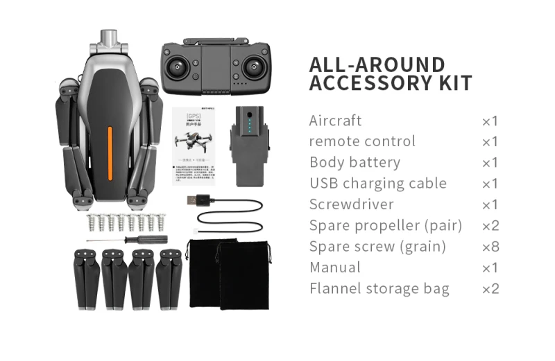 L109 Pro Drone, ALL-AROUND ACCESSORY KIT Aircraft x1 remote control