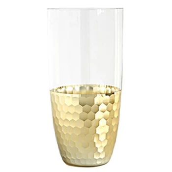 European Hand-Made Glass Featuring Transparent Flower-Shaped Water Bottle Home Decoration Wedding Plant Decorative Vase Gold A
European Hand-Made Glass Featuring Transparent Flower-Shaped Water Bottle Home Decoration Wedding Plant Decorative Vase Gold A