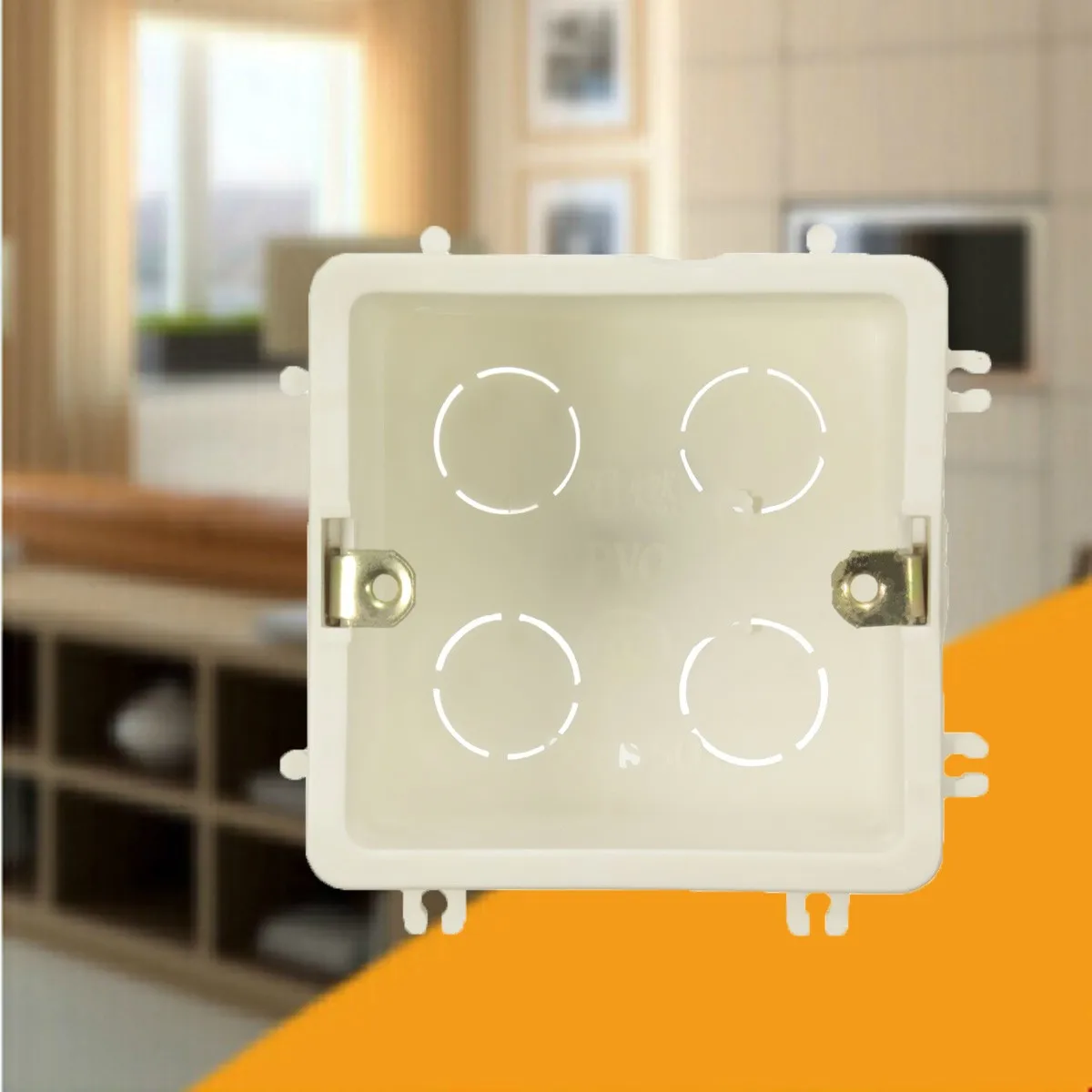 Универсальная белая распределительная коробка для монтажа в стену 86*86 мм|box switch|box