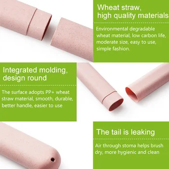 2 Pcs/Set Travel Toothbrush Storage Box Wheat Straw Tooth Brush Tableware Fork Spoons Protect Container Case Holder LDO99
2 Pcs/Set Travel Toothbrush Storage Box Wheat Straw Tooth Brush Tableware Fork Spoons Protect Container Case Holder LDO99