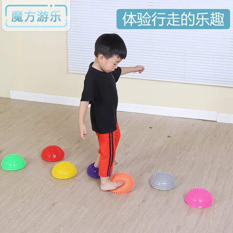 Sensory Training Equipment Durian Ball Children Semicircle Massage Foot Stone Stepping Stone Fun Games Props
Sensory Training Equipment Durian Ball Children Semicircle Massage Foot Stone Stepping Stone Fun Games Props