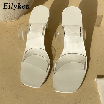 Eilyken 2020 New Summer Strange Heel Design Women Slippers Clear PVC Transparent Jelly Sandals Femmes Fashion Open Toe Shoes 
Eilyken 2020 New Summer Strange Heel Design Women Slippers Clear PVC Transparent Jelly Sandals Femmes Fashion Open Toe Shoes