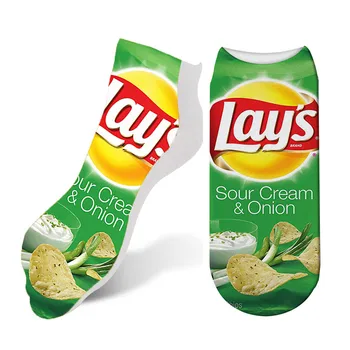 Kawaii Sweet Summer Women's Socks Funny Art Socks Color Potato chips cotton Sock for Girl meias short socks women printed 6S-D24
Kawaii Sweet Summer Women's Socks Funny Art Socks Color Potato chips cotton Sock for Girl meias short socks women printed 6S-D24