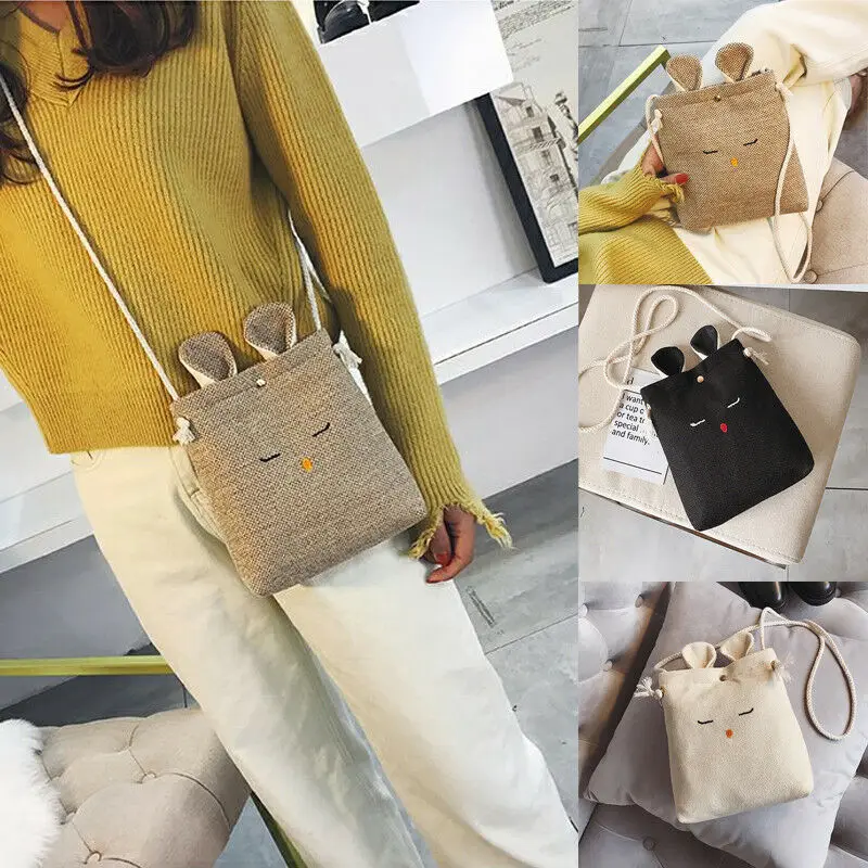 Single shoulder Creative lovely Rabbit Handbags Women Environmental protection Fabric Linen Pure-color Casual occasion Handbags
Single shoulder Creative lovely Rabbit Handbags Women Environmental protection Fabric Linen Pure-color Casual occasion Handbags