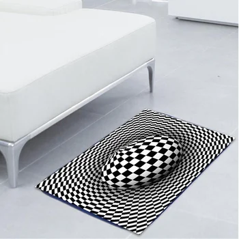WUJIE Abstract Geometric Rugs Black&White 3D Print Soft Carpets for Living Room Anti-slip Bathroom Floor Mat Doormats Home Decor
WUJIE Abstract Geometric Rugs Black&White 3D Print Soft Carpets for Living Room Anti-slip Bathroom Floor Mat Doormats Home Decor