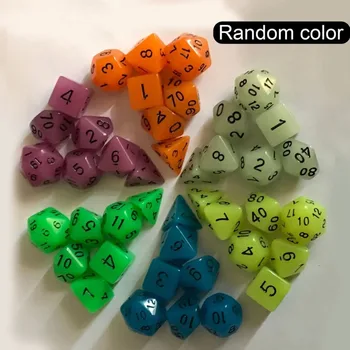 High Quality Luminous Multi-face Dice Games Seven Sets Multi-faceted Dice FOR Night Bar Board Dices Adult Game
High Quality Luminous Multi-face Dice Games Seven Sets Multi-faceted Dice FOR Night Bar Board Dices Adult Game