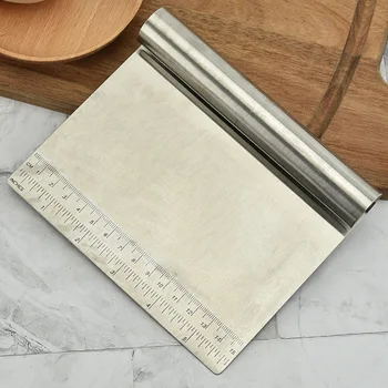 Hot Selling Stainless Steel Bread Shovel with Measuring Cut Dough Cutter Dough Cutter Flour Scraper Rice Noodles Scraper Baking
Hot Selling Stainless Steel Bread Shovel with Measuring Cut Dough Cutter Dough Cutter Flour Scraper Rice Noodles Scraper Baking
