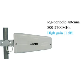 

Log-periodic antenna 11dBi 800~2500mhz for CDMA/GSM DCS WCDMA 2G 3G 4GLTE cell phone signal booster/repeater/amplifier N-female
