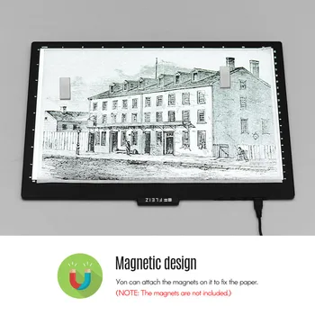 A4 LED Light Box Tracer with Scale USB Powered Tracing Light Pad 10 Level & Stepless Adjustable Brightness with Stand USB Cable
A4 LED Light Box Tracer with Scale USB Powered Tracing Light Pad 10 Level & Stepless Adjustable Brightness with Stand USB Cable