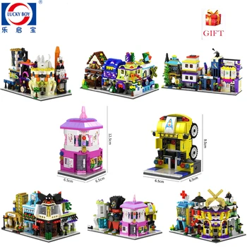 City Mini Street View 3D Model Building Blocks Sets DIY Retail Store House Architecture Bricks Toys For Children Christmas Gifts
City Mini Street View 3D Model Building Blocks Sets DIY Retail Store House Architecture Bricks Toys For Children Christmas Gifts