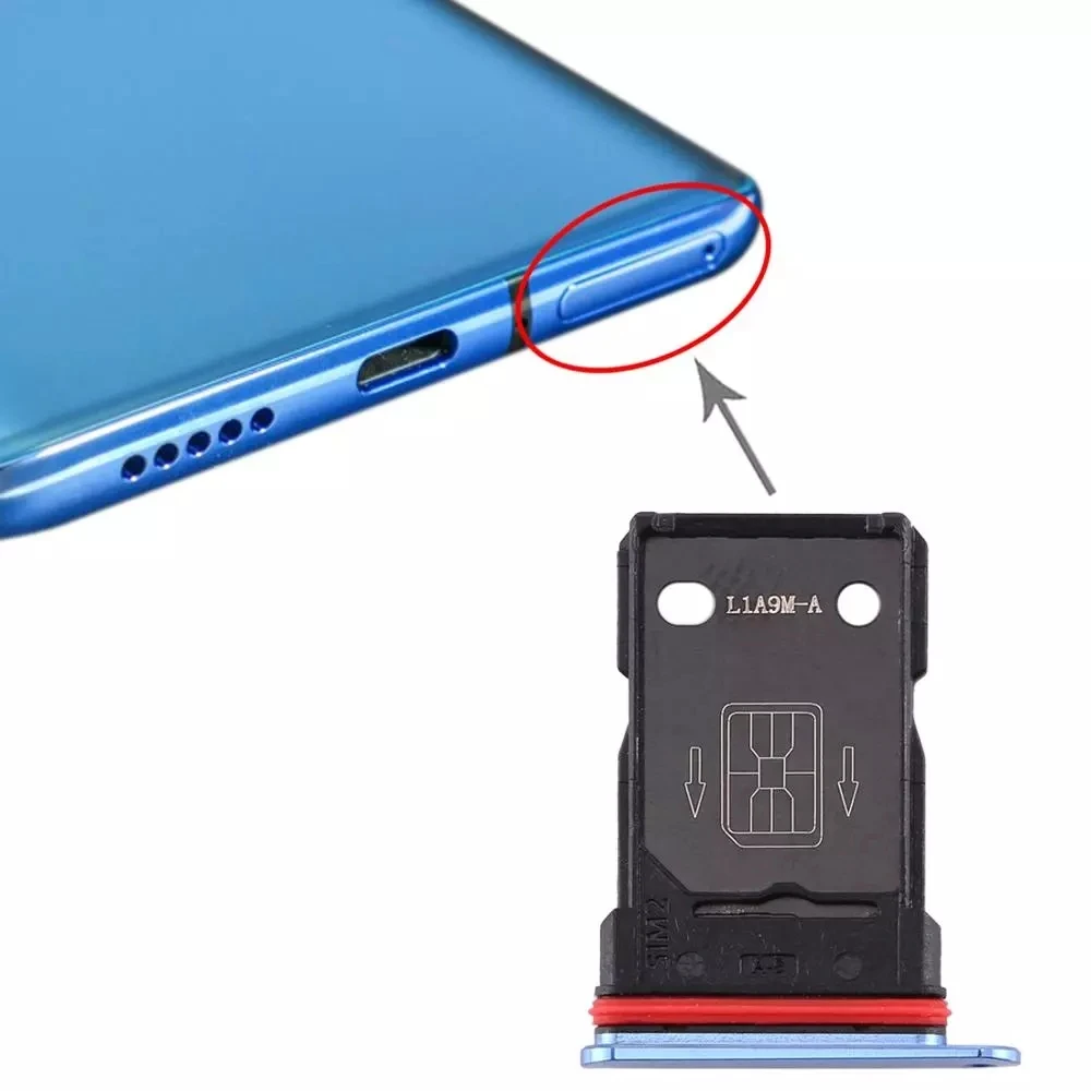 

SIM Card Tray + SIM Card Tray for OnePlus 7T (Both are Nano-SIM card slots)