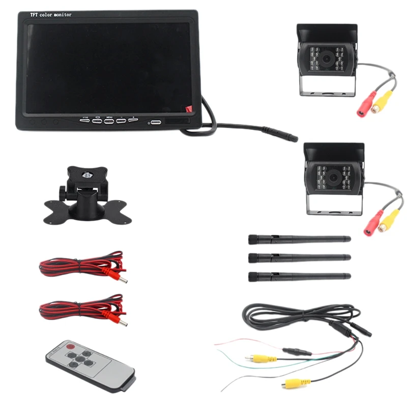 7 Inch Wireless Car Monitor Tft Car Backup Camera Monitor Truck Parking Rear View System
7 Inch Wireless Car Monitor Tft Car Backup Camera Monitor Truck Parking Rear View System
