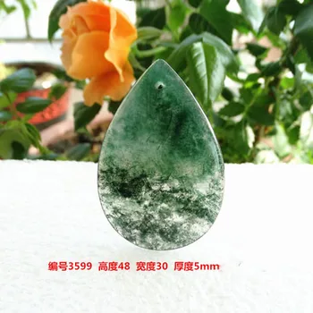 Natural water grass agate water drop pendant leaves jade myelin item pendant necklace moss agate jade pendant DIY pendant orname 
Natural water grass agate water drop pendant leaves jade myelin item pendant necklace moss agate jade pendant DIY pendant orname