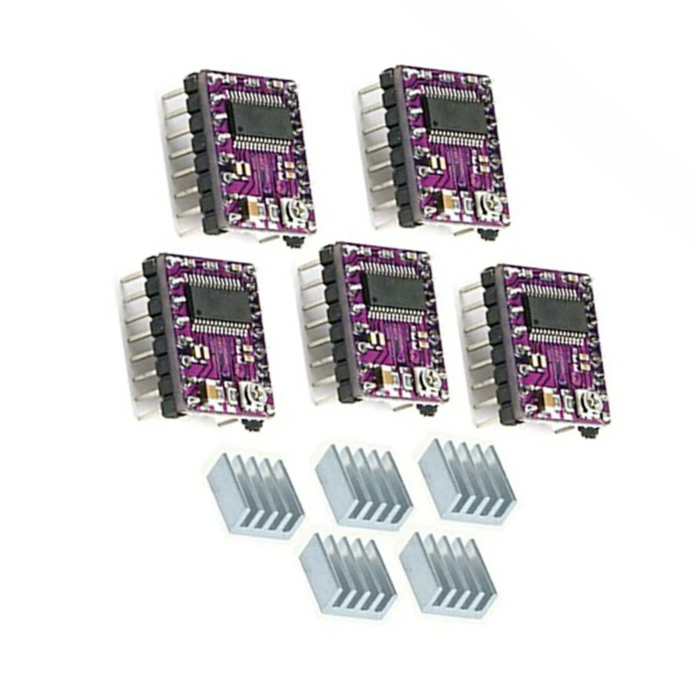 DRV8825 Stepper Motor Driver Heat Sink Part Set Kit For 3D Printer Reprap A4988
DRV8825 Stepper Motor Driver Heat Sink Part Set Kit For 3D Printer Reprap A4988
