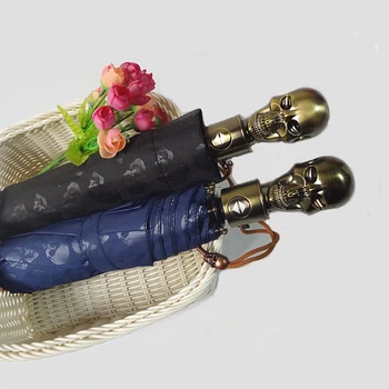 Fashion Creative Skull Sunny and Rainy Umbrella Men's Business Windproof Umbrella Ladies Automatic Sunscreen Folding Umbrella
Fashion Creative Skull Sunny and Rainy Umbrella Men's Business Windproof Umbrella Ladies Automatic Sunscreen Folding Umbrella