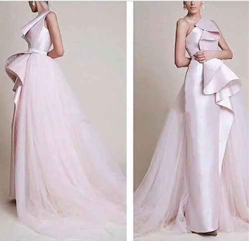 Simple One Shoulder Sheath Sleeveless Zipper Sweep Train Pink Satin Tulle Formal Evening gown mother of the bride dresses
Simple One Shoulder Sheath Sleeveless Zipper Sweep Train Pink Satin Tulle Formal Evening gown mother of the bride dresses