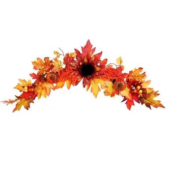 Halloween Christmas Door Hanging Ornament Sunflowers Green Leaves Silk Ribbon For Christmas Wedding Arch Front Door Wall Decor
Halloween Christmas Door Hanging Ornament Sunflowers Green Leaves Silk Ribbon For Christmas Wedding Arch Front Door Wall Decor