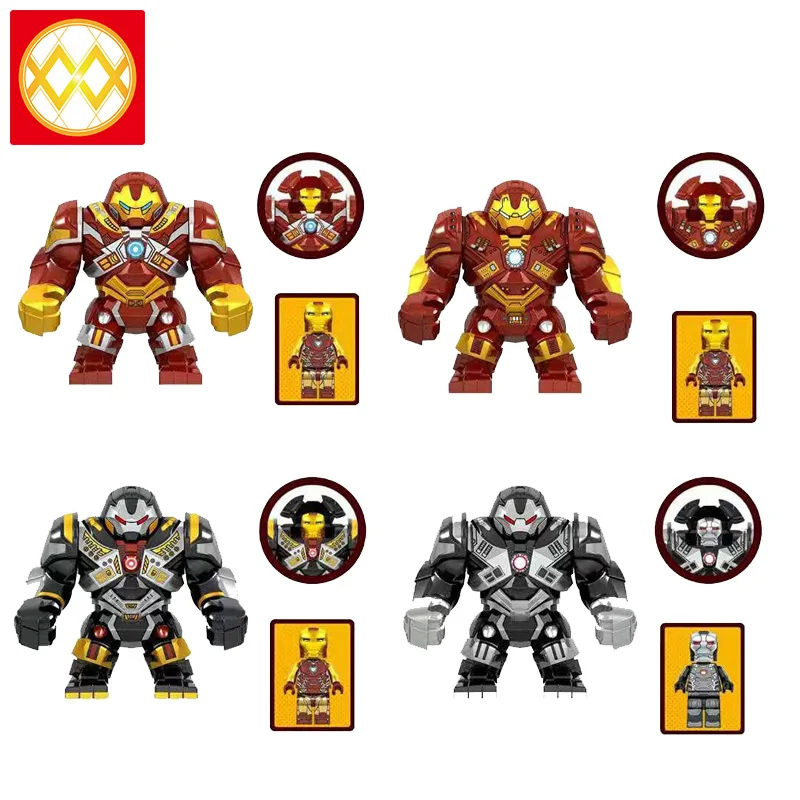 Single Blocks Large Hulkbuster Hulk War Machine Killer Croc Thanos Infinity Gauntlet Black Panther Building Blocks Toys For Kids
Single Blocks Large Hulkbuster Hulk War Machine Killer Croc Thanos Infinity Gauntlet Black Panther Building Blocks Toys For Kids