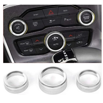 3PCS Aluminum AC Radio Switch Knob Decorative Ring Cover Kit For Dodge Challenger 2015-2019 Car Stickers
3PCS Aluminum AC Radio Switch Knob Decorative Ring Cover Kit For Dodge Challenger 2015-2019 Car Stickers