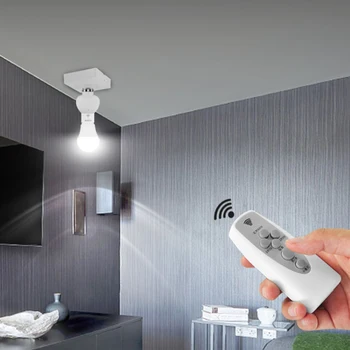 Dimmable E27 To E27 Wireless Remote Control Lamp Base Screw Bulb Cap Socket Switch E27 Sound And Light Control Lamp Holder
Dimmable E27 To E27 Wireless Remote Control Lamp Base Screw Bulb Cap Socket Switch E27 Sound And Light Control Lamp Holder