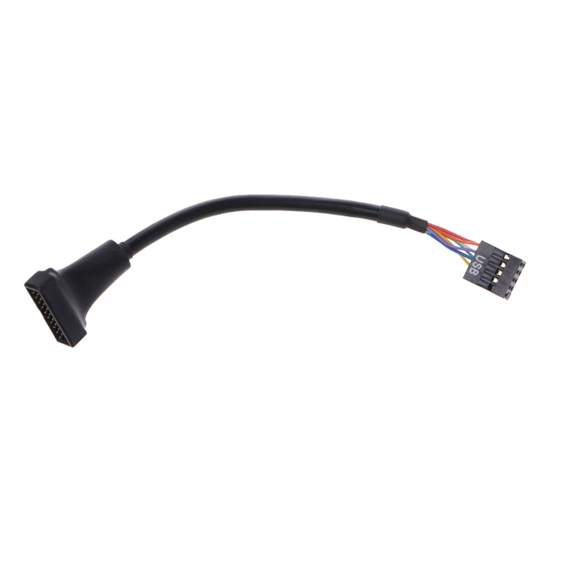 USB 2.0 9-Pin Housing Male To USB 3.0 20-Pin Motherboard Female Adapter Cable R9JB
USB 2.0 9-Pin Housing Male To USB 3.0 20-Pin Motherboard Female Adapter Cable R9JB