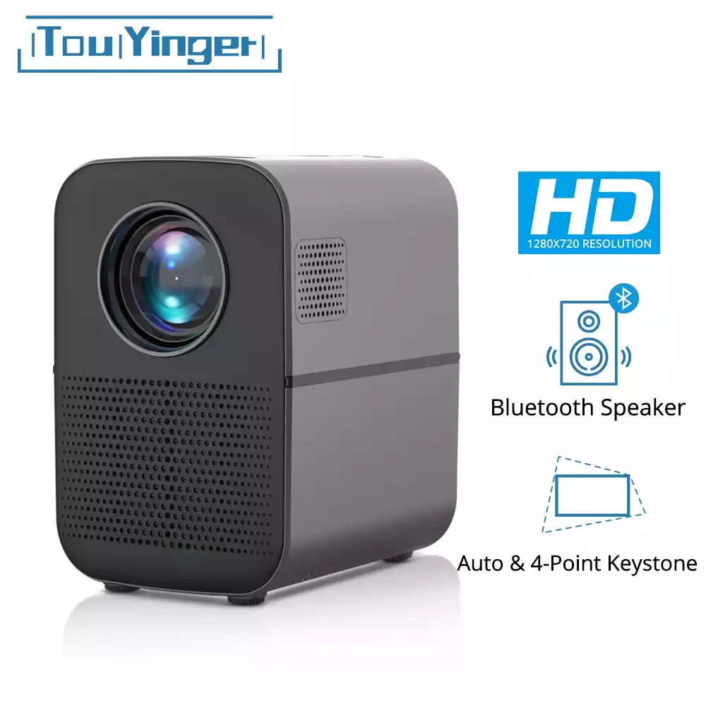 TouYinger T7 T7K T7W HD домашний светодиодный проектор Bluetooth 1280x720 Поддержка Full видео LED USB