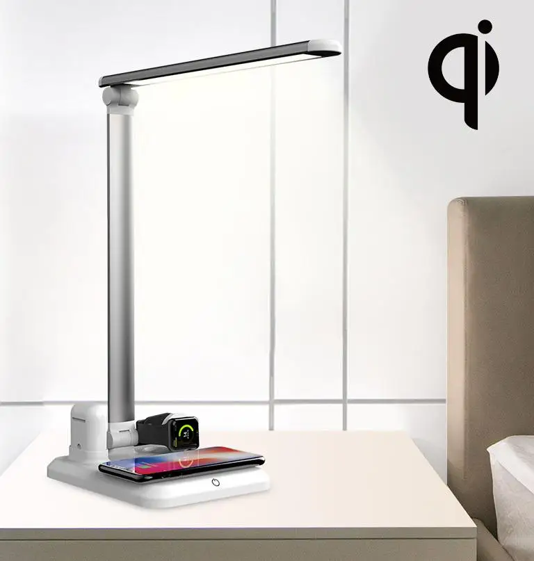 BEESCLOVER 4 in 1 Qi Wireless Charging Pad LED Light Bedside Lamp USB Bedside Table Desk Lamp QI Wireless charger for iphone r60
BEESCLOVER 4 in 1 Qi Wireless Charging Pad LED Light Bedside Lamp USB Bedside Table Desk Lamp QI Wireless charger for iphone r60