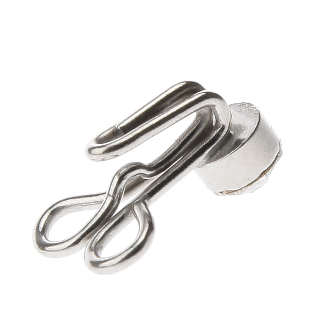 10pcs Collar Hook Fasteners for Skirt Dress Sewing with Rhinestone Silver 10pcs Collar Hook Fasteners for Skirt Dress Sewing with Rhinestone Silver
