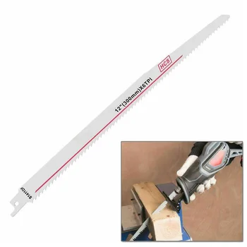 High Carbon Steel Saw Blade S1411DF 300mm 12in Reciprocating Saw Blade Effective Flexible Saw Blade For Cutting Wood Metal
High Carbon Steel Saw Blade S1411DF 300mm 12in Reciprocating Saw Blade Effective Flexible Saw Blade For Cutting Wood Metal