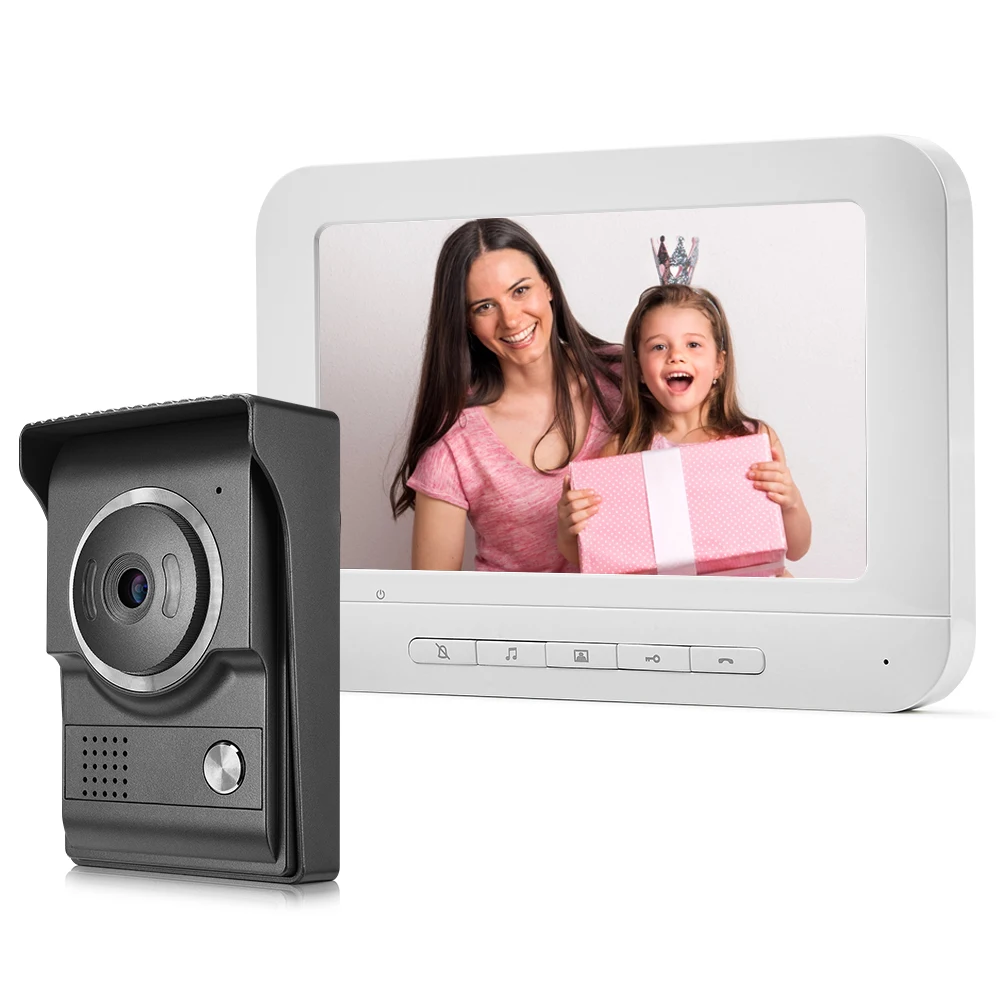 XINSILU 7'' TFT LCD Wired Video Door Phone Visual Video Intercom Speakerphone Intercom System With Waterproof Outdoor IR Camera
XINSILU 7'' TFT LCD Wired Video Door Phone Visual Video Intercom Speakerphone Intercom System With Waterproof Outdoor IR Camera
