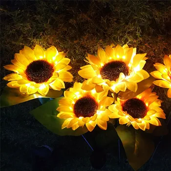 ZANCAKA 2pcs Sunflower Style Solar Light LED Lawn Lamp For Outdoor Garden Powerful Sunflower Solar Lamps Night Light For Garden
ZANCAKA 2pcs Sunflower Style Solar Light LED Lawn Lamp For Outdoor Garden Powerful Sunflower Solar Lamps Night Light For Garden