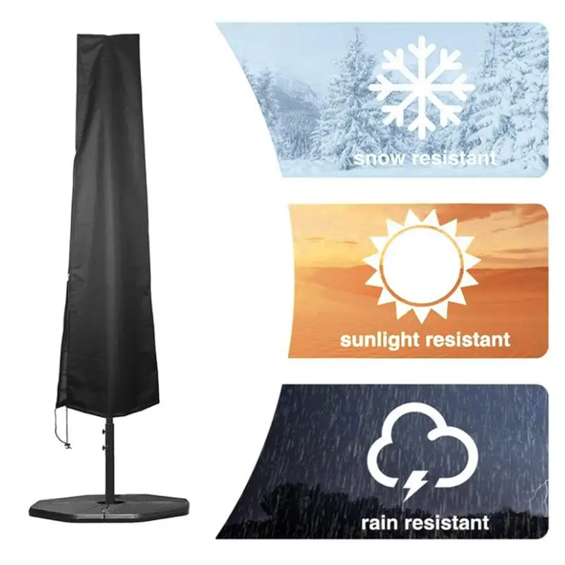 Parasol Dust Cover Waterproof UV Protection Umbrella Cover Patio Garden Restaurant Shield Cantilever Oxford Cloth Rain Cover
Parasol Dust Cover Waterproof UV Protection Umbrella Cover Patio Garden Restaurant Shield Cantilever Oxford Cloth Rain Cover