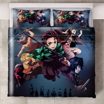 Demon Slayer Kimetsu no Yaiba Anime Printing Bedding Set Sheet Children Room Bed Sheet Pillow case Bedding Set 
Demon Slayer Kimetsu no Yaiba Anime Printing Bedding Set Sheet Children Room Bed Sheet Pillow case Bedding Set