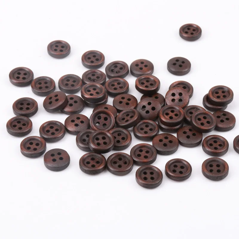 Round Wooden Sewing Vintage Buttons Dark Brown for Handmade Scrapbooking Craft 50pcs 12mm
Round Wooden Sewing Vintage Buttons Dark Brown for Handmade Scrapbooking Craft 50pcs 12mm